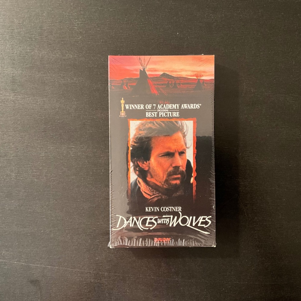 Vintage Dances With Wolves 2 VHS Tape Kevin Costner 7 Academy Awards‎ Tested